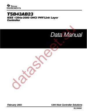 TSB43AB23PGE datasheet  